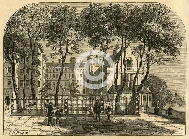 'The Temple Fountain, from an Old Print', (1897). Creator: Unknown.