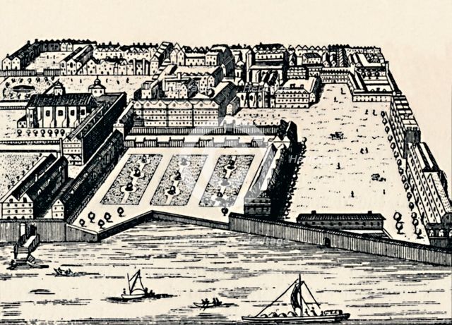 'The Temple from the Thames', c1650, (1903). Artist: Unknown.
