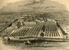 The Temple in 1671. (From an old bird's-eye view in the inner temple) (1897). Creator: Unknown