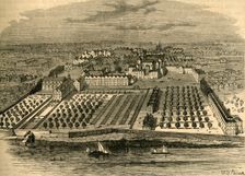 The Temple in 1671. (From an old bird's-eye view in the inner temple) (1897). Creator: Unknown