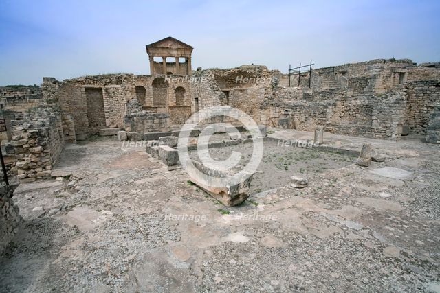 The Temple of Tellus, Dougga (Thugga), Tunisia. Creator: Samuel Magal.