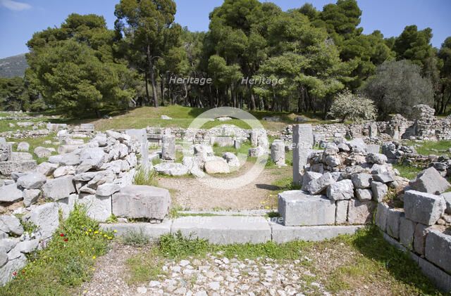 The Temple of the Egyptian Gods at Epidauros, Greece. Artist: Samuel Magal