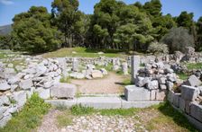 The Temple of the Egyptian Gods at Epidauros, Greece. Creator: Samuel Magal