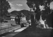 The Temple of the Holy Tooth and Dagoba, Kandy, Ceylon c1890, (1910). Artist: Alfred William Amandus Plate