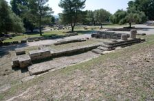 The Temple of The Mother (Metroon) at Olympia, Greece. Creator: Samuel Magal