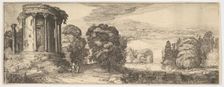 The Temple of the Sibyl at Tivoli (from Landscapes and Ruins), ca. 1615. Creator: Jan van de Velde II