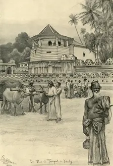The Temple of the Tooth, Kandy, Ceylon, 1898. Creator: Christian Wilhelm Allers