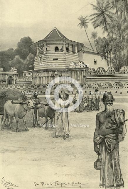 The Temple of the Tooth, Kandy, Ceylon, 1898. Creator: Christian Wilhelm Allers.