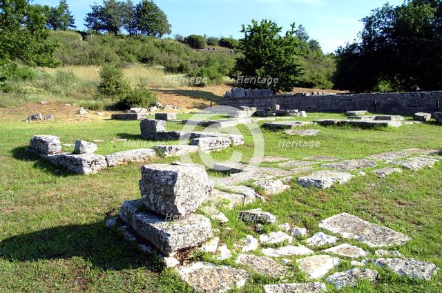 The Temple of Themis at Dodona, Greece. Creator: Samuel Magal.