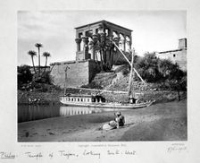 The Temple of Trajan, looking south-west, Philae, Egypt, c1860-1890. Creator: Frank Mason Good