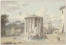 The Temple of Vesta in Rome, c.1809-c.1812. Creator: Josephus Augustus Knip