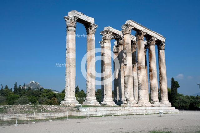 The Temple of Zeus Olympios, Athens, Greece. Creator: Samuel Magal.