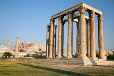 The Temple of Zeus Olympios, Athens, Greece. Creator: Samuel Magal