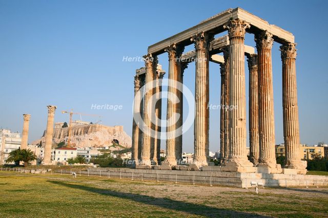 The Temple of Zeus Olympios, Athens, Greece. Creator: Samuel Magal.