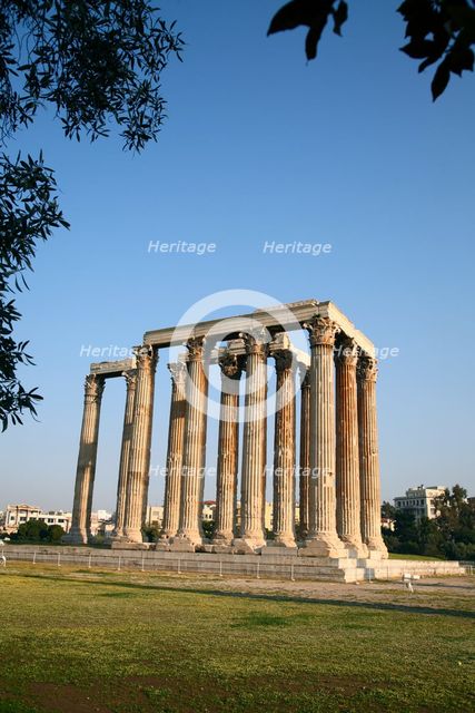 The Temple of Zeus Olympios, Athens, Greece. Creator: Samuel Magal.
