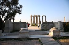 The Temple of Zeus Olympios, Athens, Greece. Creator: Samuel Magal
