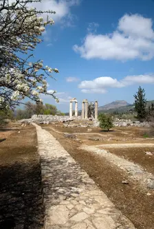 The Temple of Zeus at Nemea, Greece. Creator: Samuel Magal