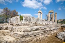 The Temple of Zeus at Nemea, Greece. Creator: Samuel Magal