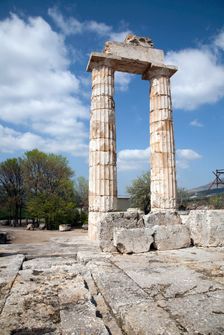 The Temple of Zeus at Nemea, Greece. Creator: Samuel Magal