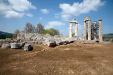The Temple of Zeus at Nemea, Greece. Creator: Samuel Magal