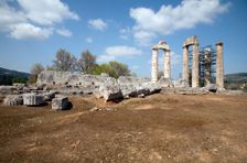 The Temple of Zeus at Nemea, Greece. Creator: Samuel Magal
