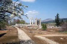 The Temple of Zeus at Nemea, Greece. Creator: Samuel Magal