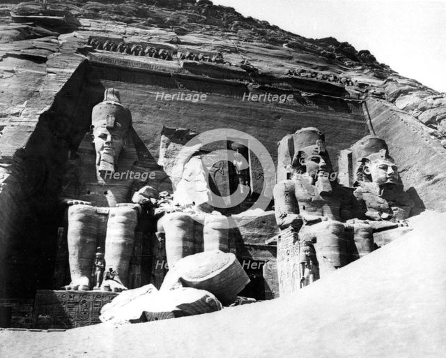 The Temple of Abu Simbel, Nubia, Egypt, 1878. Artist: Felix Bonfils