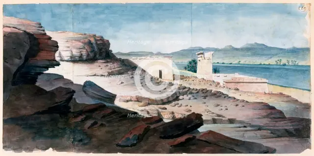 'The Temple of Amada in Nubia', 19th century. Artist: Nestor l'Hote