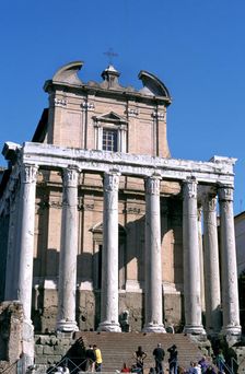 The Temple of Antoninus and Faustina, Rome, 141 AD