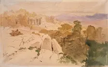 The Temple of Apollo at Bassae, Greece, 1849. Artist: Edward Lear