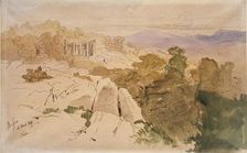 The Temple of Apollo at Bassae, Greece, 1849. Artist: Edward Lear