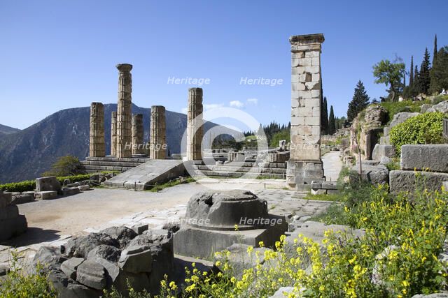 The Temple of Apollo, Delphi, Greece. Artist: Samuel Magal