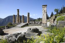 The Temple of Apollo, Delphi, Greece. Artist: Samuel Magal