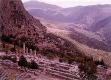 The Temple of Apollo, Delphi, Greece, c1955. Creator: Arthur Charles Kirby Ware