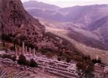 The Temple of Apollo, Delphi, Greece, c1955. Creator: Arthur Charles Kirby Ware