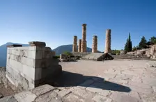 The Temple of Apollo, Delphi, Greece. Creator: Samuel Magal