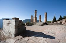 The Temple of Apollo, Delphi, Greece. Creator: Samuel Magal