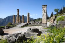 The Temple of Apollo, Delphi, Greece. Creator: Samuel Magal