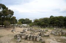 The Temple of Aphaea, Aegina, Greece. Artist: Samuel Magal