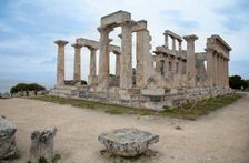 The Temple of Aphaea, Aegina, Greece. Creator: Samuel Magal