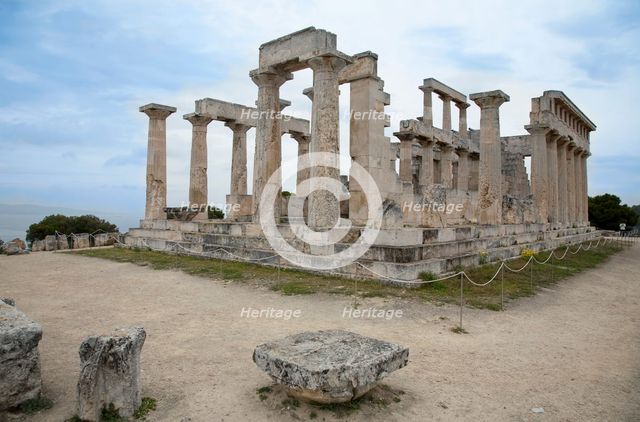 The Temple of Aphaea, Aegina, Greece. Creator: Samuel Magal.
