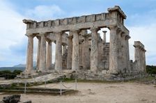 The Temple of Aphaea, Aegina, Greece. Creator: Samuel Magal