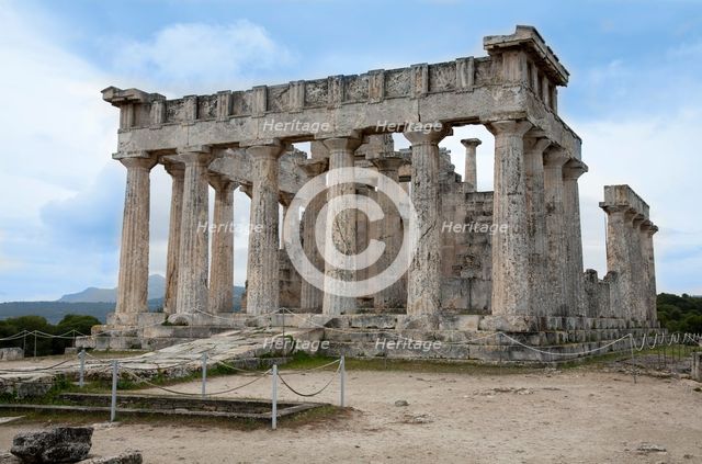 The Temple of Aphaea, Aegina, Greece. Creator: Samuel Magal.