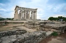 The Temple of Aphaea, Aegina, Greece. Creator: Samuel Magal