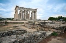 The Temple of Aphaea, Aegina, Greece. Creator: Samuel Magal
