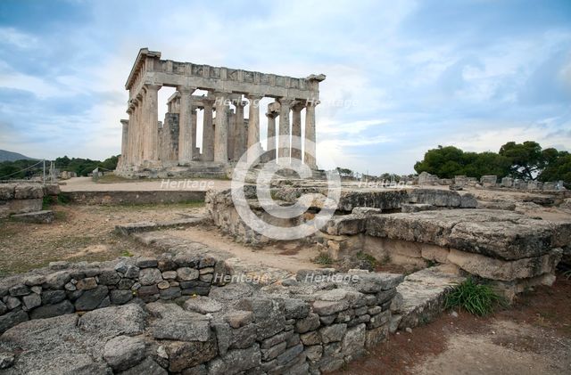 The Temple of Aphaea, Aegina, Greece. Creator: Samuel Magal.