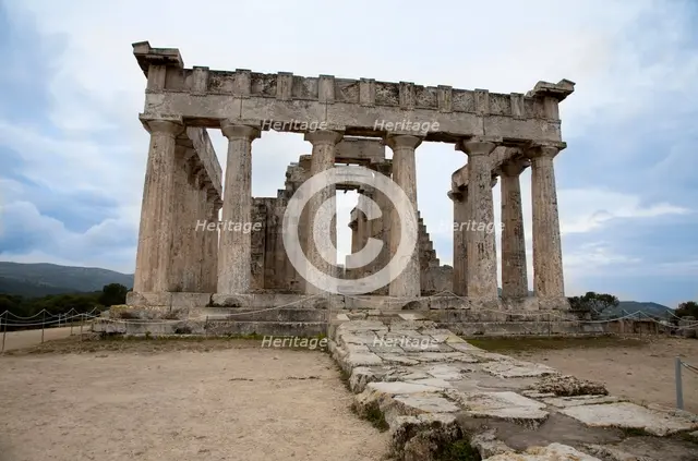 The Temple of Aphaea, Aegina, Greece. Creator: Samuel Magal.