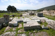 The Temple of Artemis at Epidauros, Greece. Creator: Samuel Magal