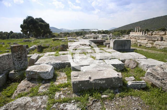 The Temple of Artemis at Epidauros, Greece. Artist: Samuel Magal
