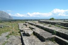 The Temple of Artemis Laphria at Kalydon, Greece. Creator: Samuel Magal